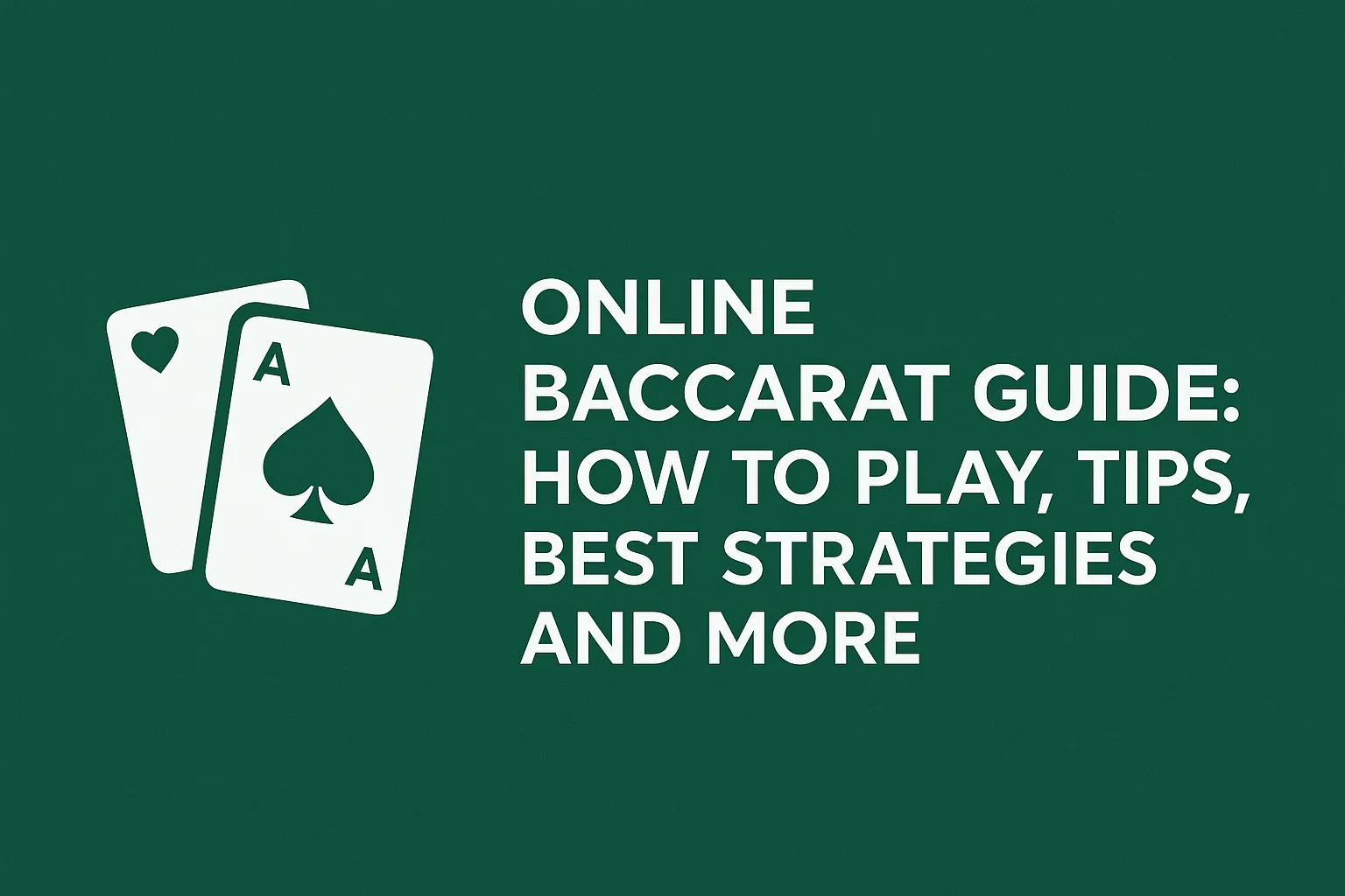Online Baccarat Guide: How to Play, Tips, Best Strategies and More