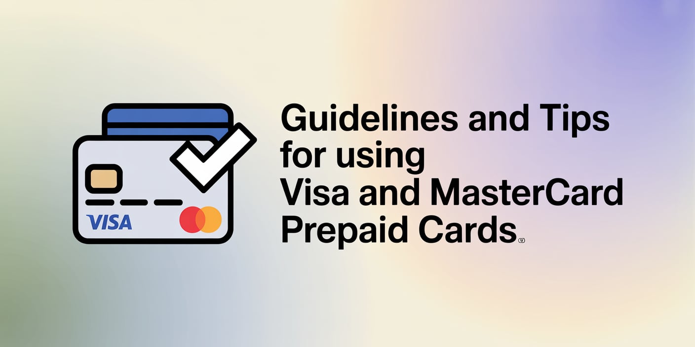 Guidelines and tips for using Visa and Mastercard Prepaid Cards